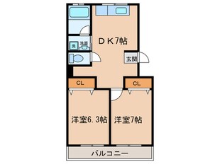 第１高杉マンションの物件間取画像